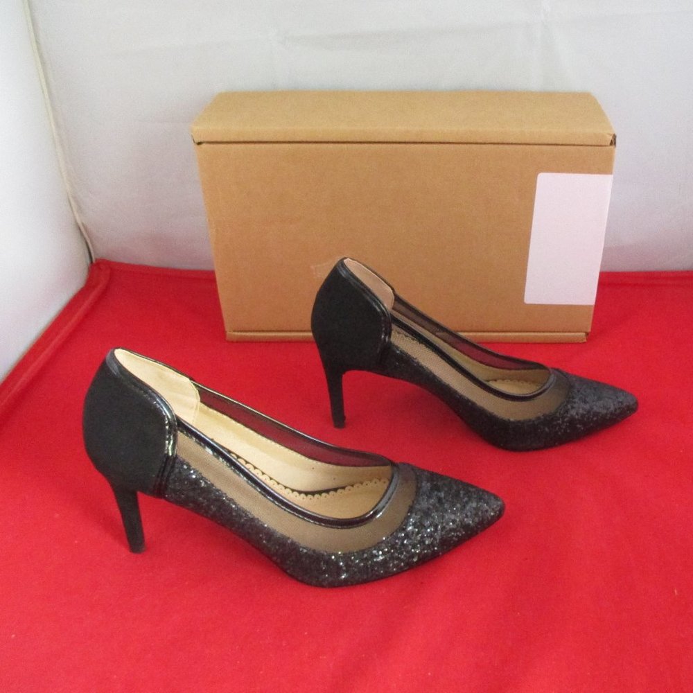 JOURNEE COLLECTION Women's Kalani Heels $69 - US Size 5 1/2 - Black - #850